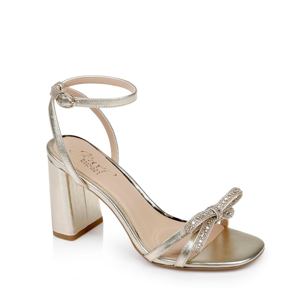 Jewel Badgley Mischka Hillary Block Heel Sandal